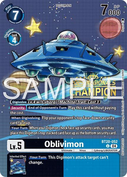 Oblivimon (Regionals 25-26 Season 2 Champion)