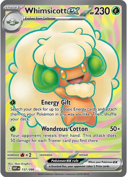 Whimsicott ex (157/086) [Scarlet & Violet: White Flare] - Pokémon