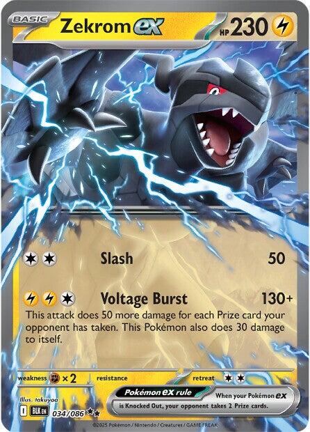 Zekrom ex (034/086) [Scarlet & Violet: Black Bolt] - Pokémon