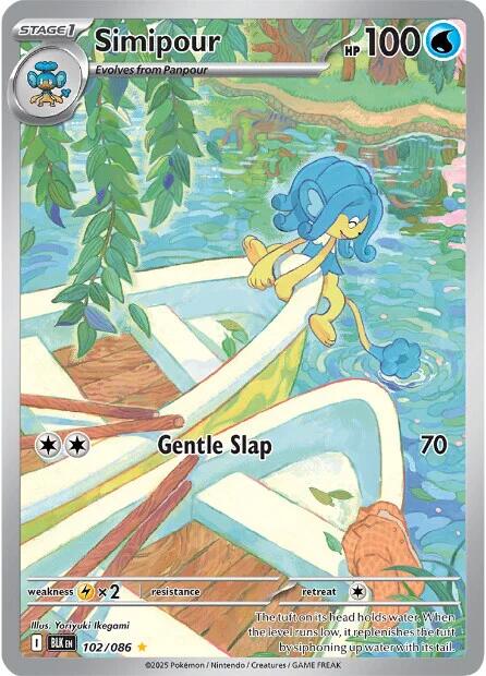 Simipour (102/086) [Scarlet & Violet: Black Bolt] - Pokémon