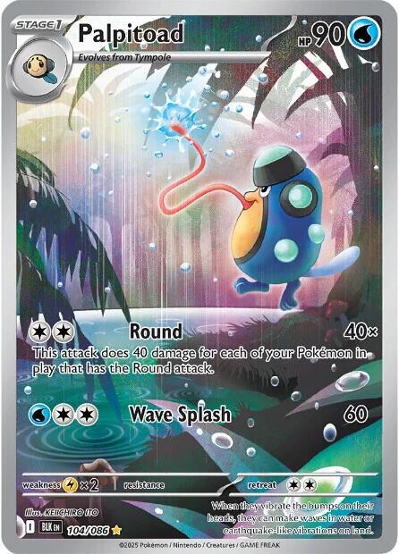 Palpitoad - 104/086 (BLK 104/086) - Pokémon
