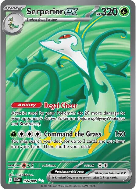 Serperior ex (156/086) [Scarlet & Violet: Black Bolt] - Pokémon