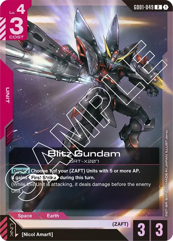Blitz Gundam - Gundam Card Game