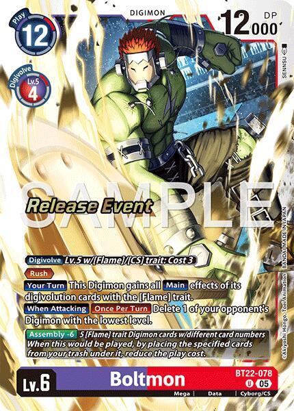 Boltmon - Digimon Card Game