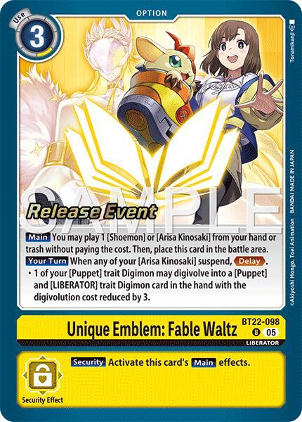 Unique Emblem: Fable Waltz