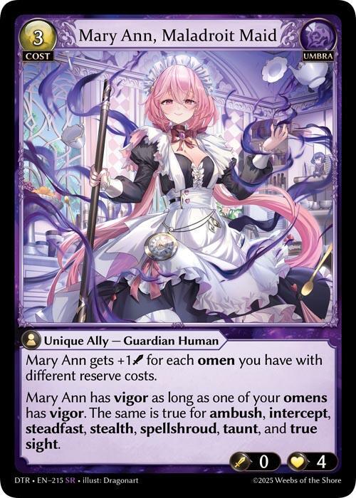 Mary Ann, Maladroit Maid