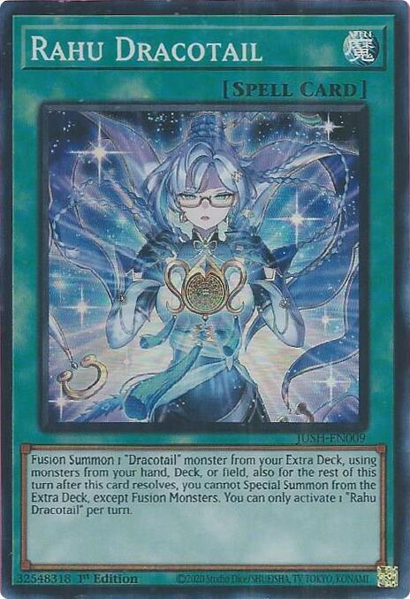 Rahu Dracotail (JUSH-EN009) [Super Rare] - Yu-Gi-Oh!