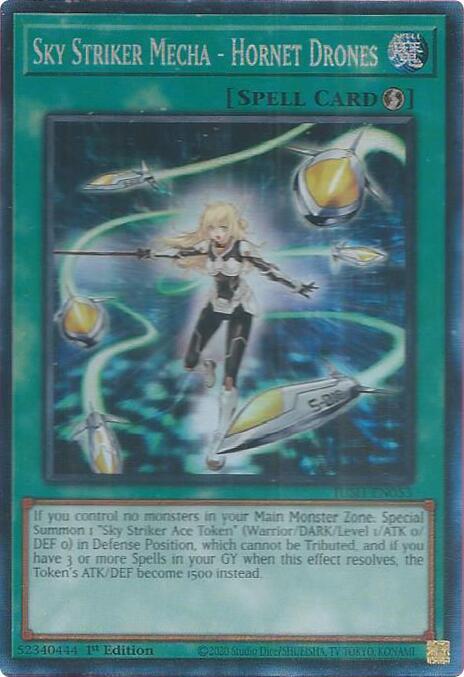 Sky Striker Mecha - Hornet Drones (CR) (JUSH-EN053) [Collector's Rare] - Yu-Gi-Oh!