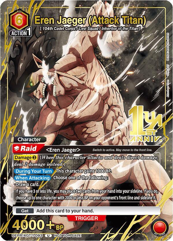 Eren Jaeger (Attack Titan) (093) (Gold)