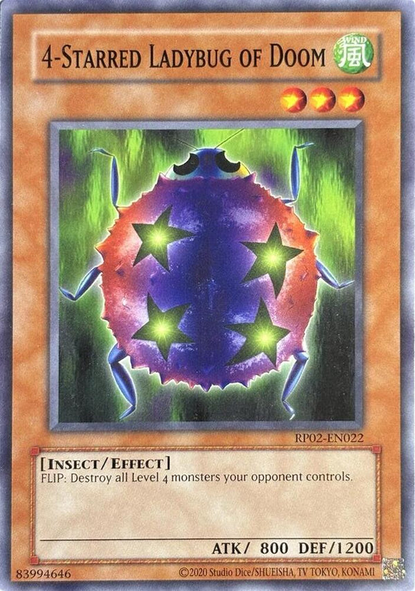 4-Starred Ladybug of Doom (RP02-EN022) [Common] - Yu-Gi-Oh!