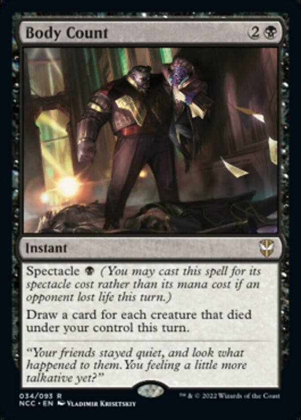 Body Count [Streets of New Capenna Commander] - Magic: The Gathering