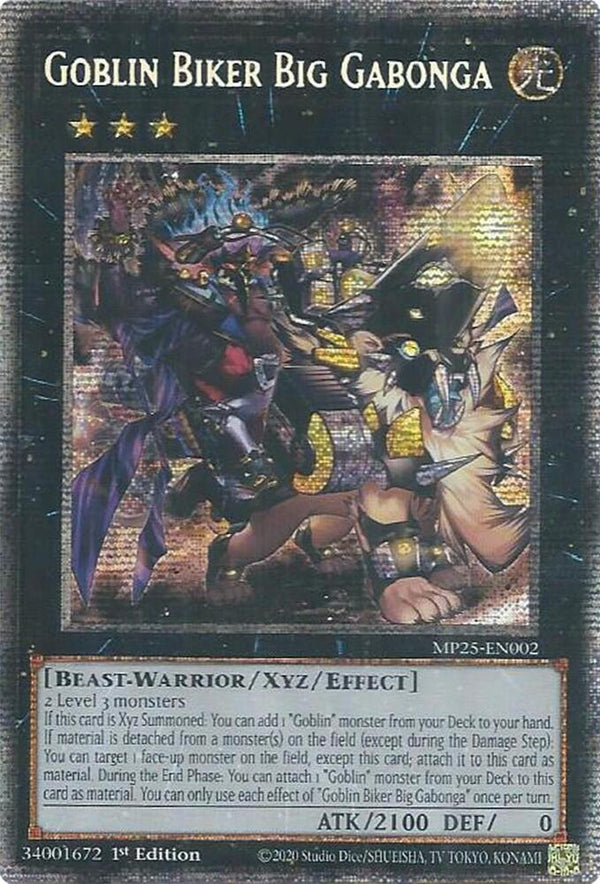 Goblin Biker Big Gabonga (MP25-EN002) [Starlight Rare] - Yu-Gi-Oh!