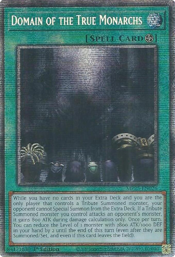 Domain of the True Monarchs (MP25-EN026) [Starlight Rare] - Yu-Gi-Oh!