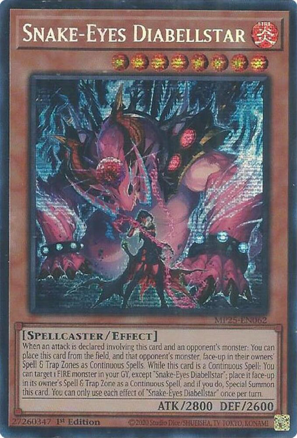 Snake-Eyes Diabellstar (MP25-EN062) [Prismatic Secret Rare] - Yu-Gi-Oh!