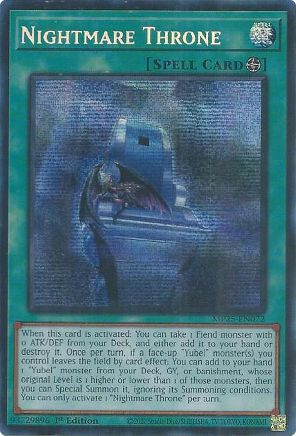 Nightmare Throne (MP25-EN072) [Prismatic Secret Rare] - Yu-Gi-Oh!