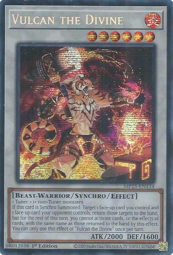 Vulcan the Divine (MP25-EN134) [Prismatic Secret Rare] - Yu-Gi-Oh!