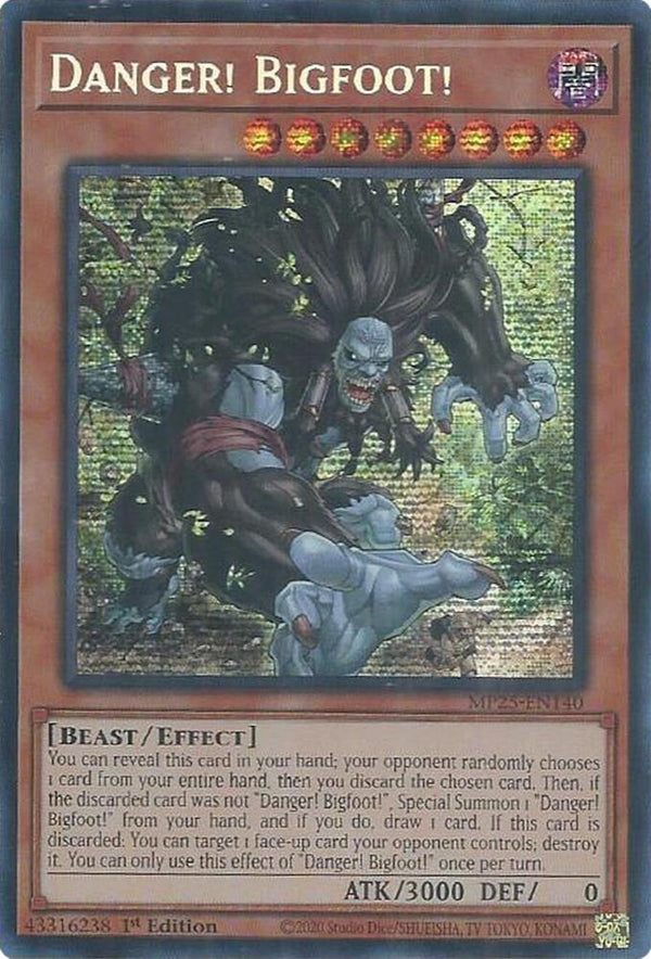 Danger! Bigfoot! (MP25-EN140) [Prismatic Secret Rare] - Yu-Gi-Oh!
