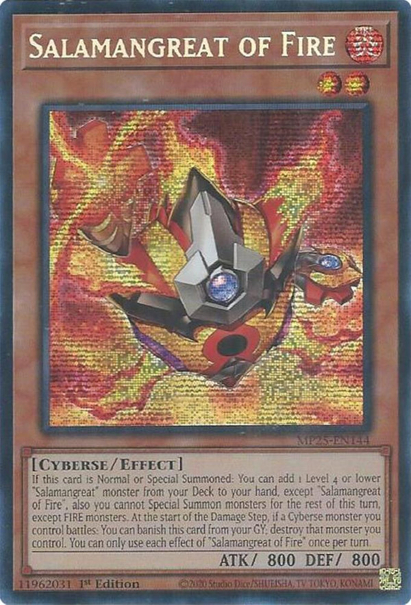 Salamangreat of Fire (MP25-EN144) [Prismatic Secret Rare] - Yu-Gi-Oh!