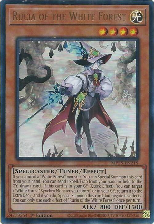 Rucia of the White Forest (MP25-EN215) [Ultra Rare] - Yu-Gi-Oh!