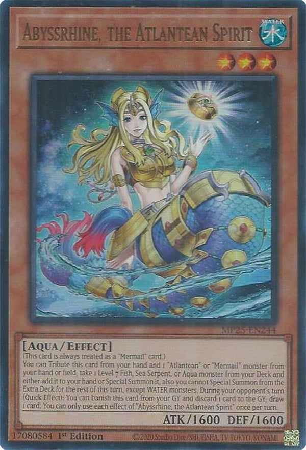 Abyssrhine, the Atlantean Spirit (MP25-EN244) [Ultra Rare] - Yu-Gi-Oh!