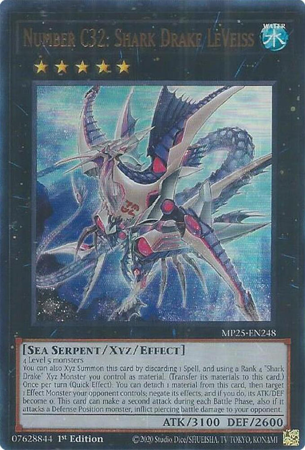 Number C32: Shark Drake LeVeiss (MP25-EN248) [Ultra Rare] - Yu-Gi-Oh!