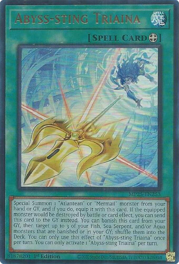 Abyss-sting Triaina (MP25-EN253) [Ultra Rare] - Yu-Gi-Oh!