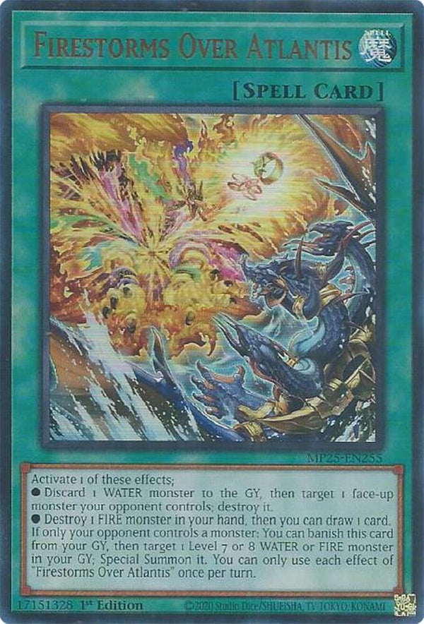 Firestorms Over Atlantis (MP25-EN255) [Ultra Rare] - Yu-Gi-Oh!