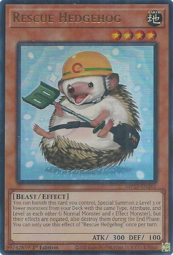 Rescue Hedgehog (MP25-EN261) [Ultra Rare] - Yu-Gi-Oh!