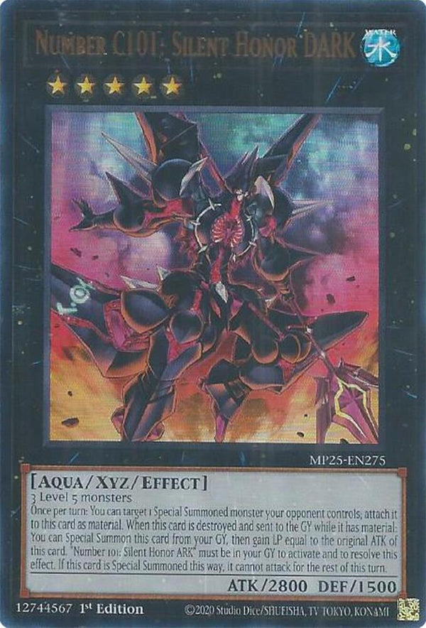 Number C101: Silent Honor DARK (MP25-EN275) [Ultra Rare] - Yu-Gi-Oh!