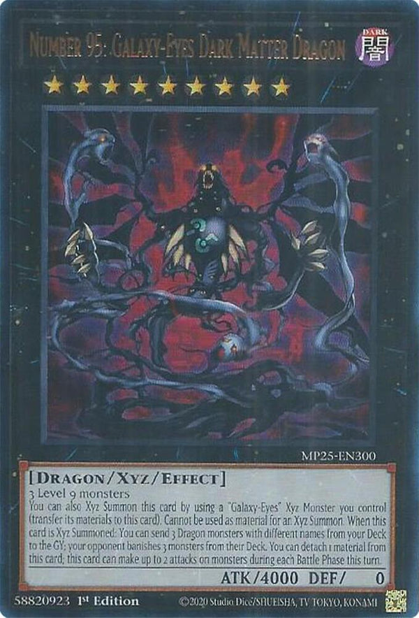 Number 95: Galaxy-Eyes Dark Matter Dragon (MP25-EN300) [Ultra Rare] - Yu-Gi-Oh!