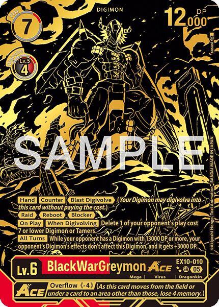 BlackWarGreymon ACE (Rare Pull) - Digimon Card Game