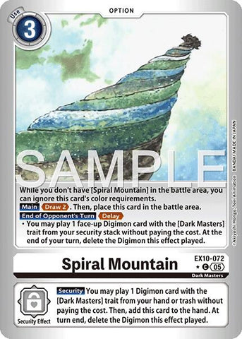 Spiral Mountain [EX10-072] (Limited Foil) [Sinister Order]