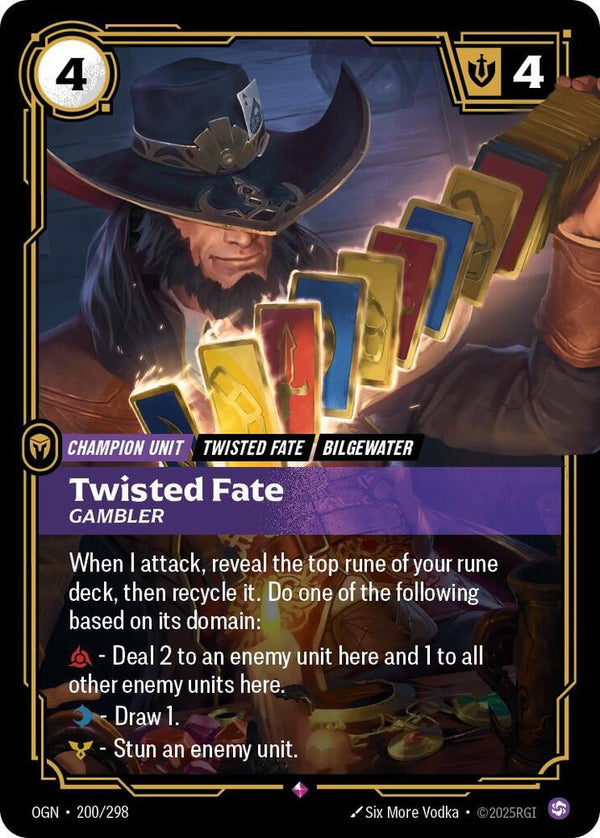 Twisted Fate, Gambler - Riftbound: League of Legends TCG