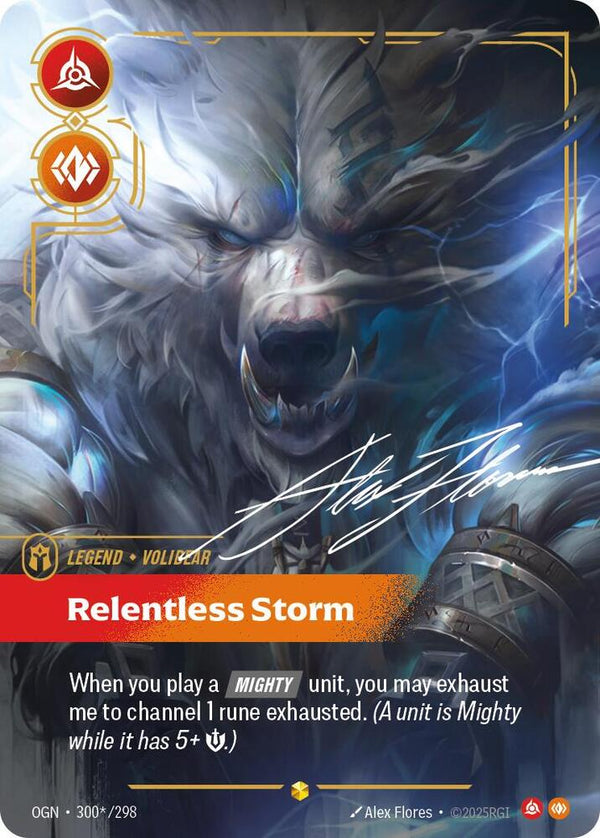 Volibear, Relentless Storm (Signature) - Riftbound: League of Legends TCG