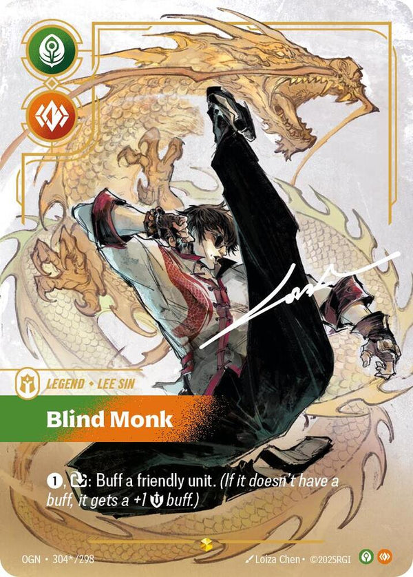 Lee Sin, Blind Monk (Signature) - Riftbound: League of Legends TCG