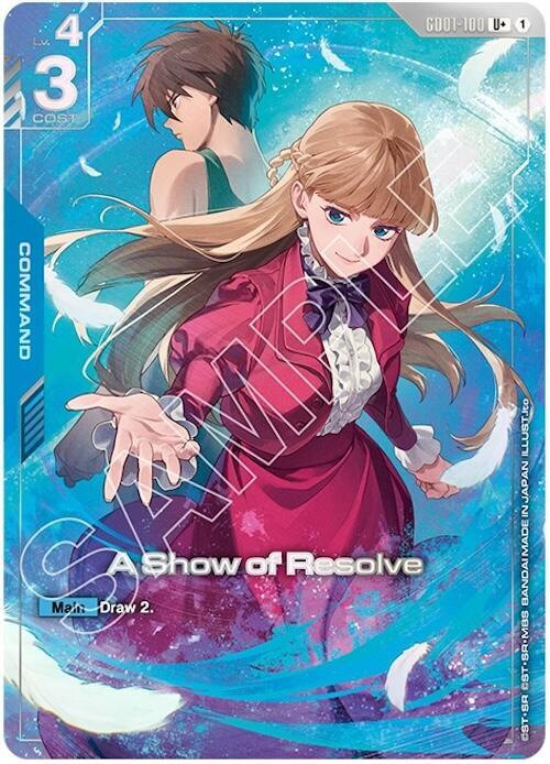 A Show of Resolve (U+) (Premium Accessory Set - Mobile Suit Gundam Wing) - Gundam Card Game