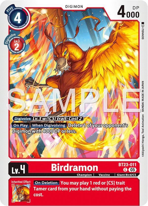 Birdramon - Digimon Card Game