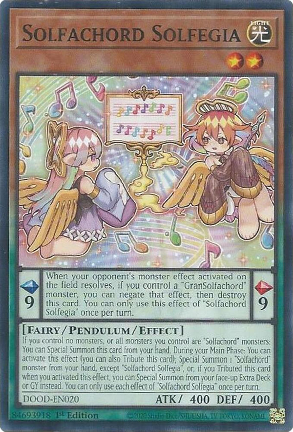 Solfachord Solfegia (DOOD-EN020) [Common] - Yu-Gi-Oh!