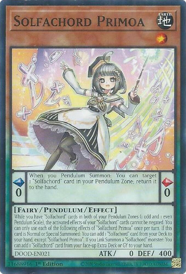 Solfachord Primoa (DOOD-EN021) [Common] - Yu-Gi-Oh!