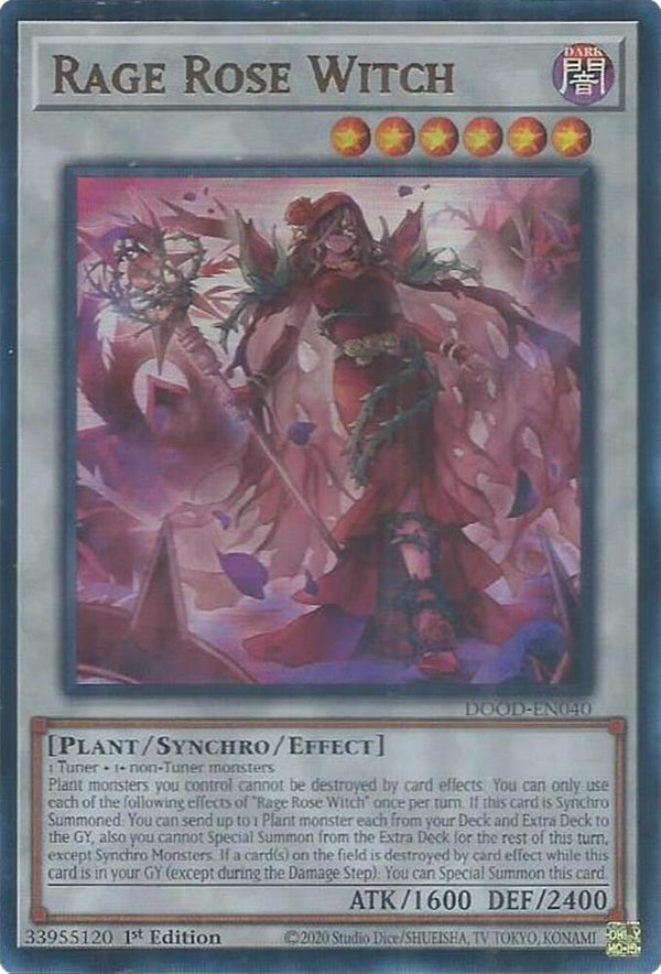 Rage Rose Witch (DOOD-EN040) [Ultra Rare] - Yu-Gi-Oh!