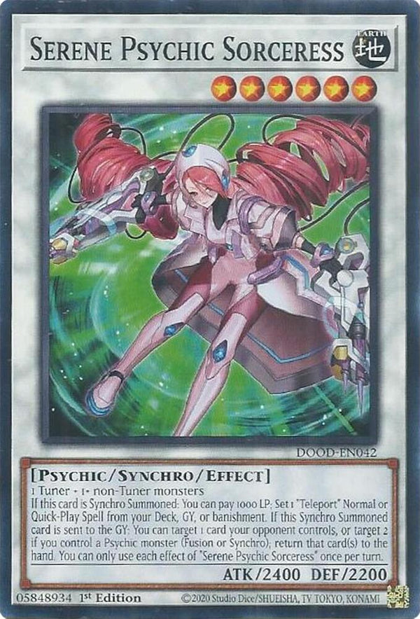 Serene Psychic Sorceress (DOOD-EN042) [Common] - Yu-Gi-Oh!