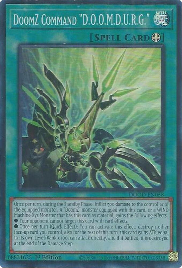 DoomZ Command "D.O.O.M.D.U.R.G." (DOOD-EN058) [Super Rare] - Yu-Gi-Oh!