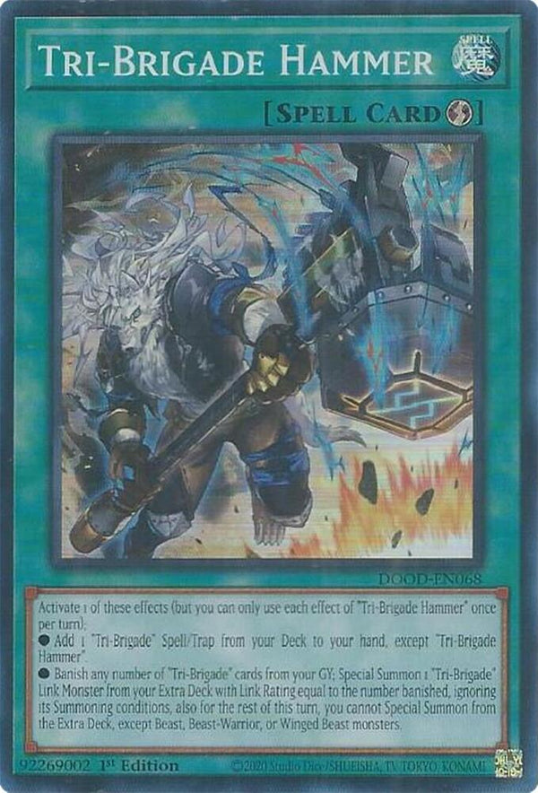 Tri-Brigade Hammer (DOOD-EN068) [Super Rare] - Yu-Gi-Oh!