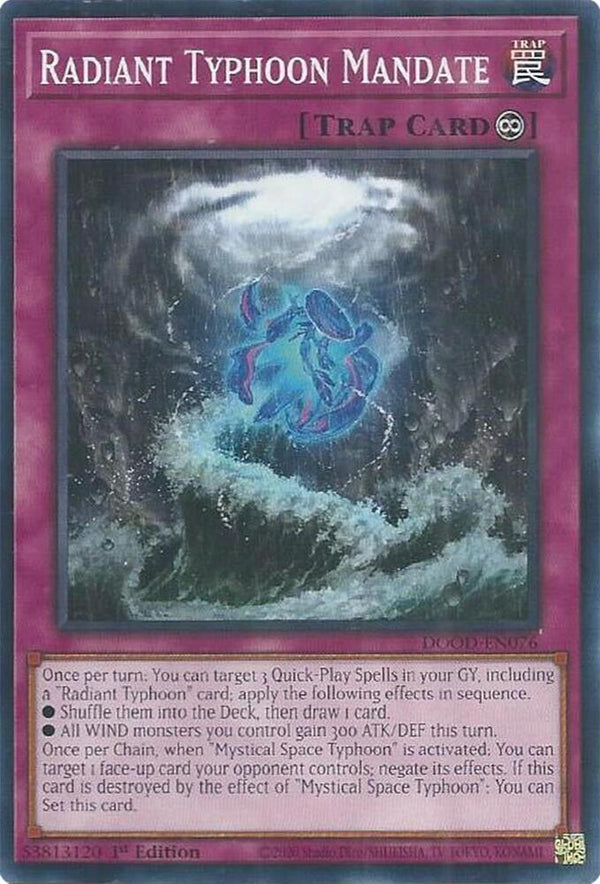 Radiant Typhoon Mandate (DOOD-EN076) [Common] - Yu-Gi-Oh!