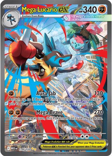 Mega Lucario ex (179/132) [Mega Evolution: Base Set] - Pokémon