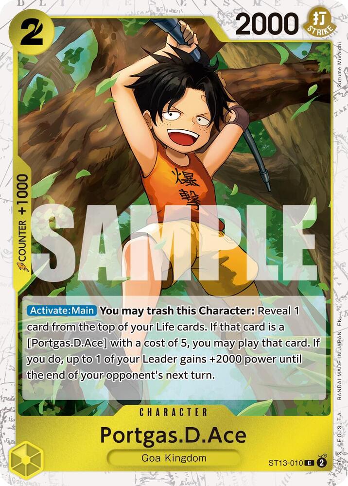 Portgas.D.Ace - ST13-010 (Pirate Foil)