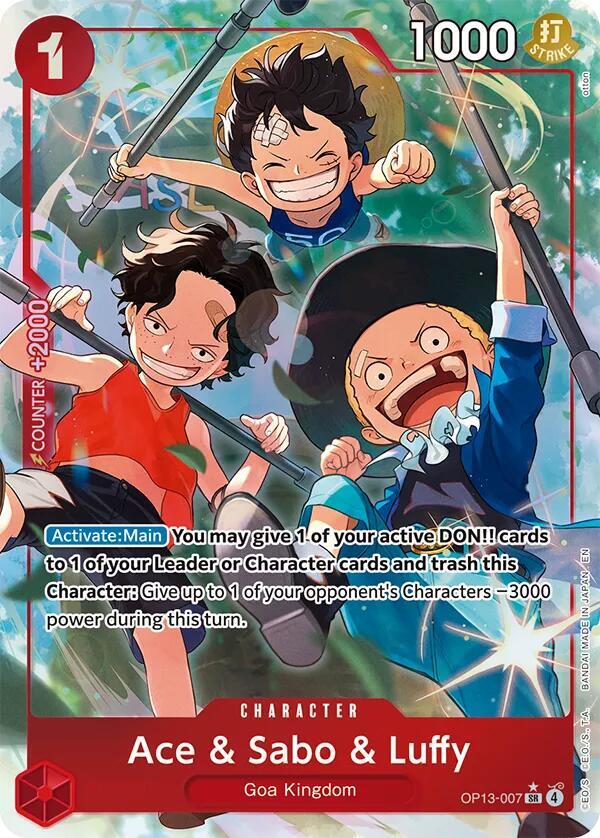 Ace & Sabo & Luffy (Alternate Art) - One Piece Card Game