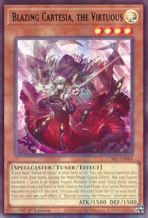 Blazing Cartesia, the Virtuous (CH01-EN004) [Ultra Rare] - Yu-Gi-Oh!