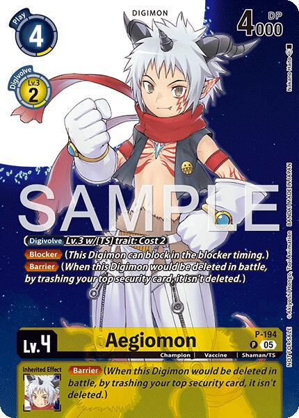 Aegiomon (Digimon Story: Time Stranger Promo Pack) - Digimon Card Game