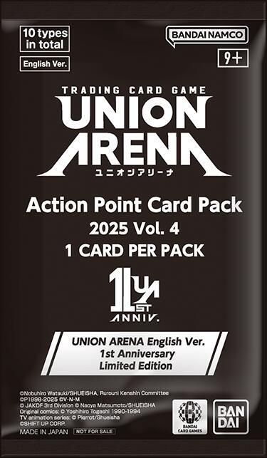 Union Arena Action Point Card Pack 2025 Vol. 4